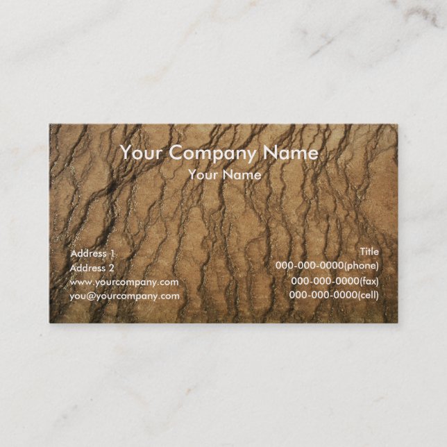 Earth Texture Business Cards (Front)
