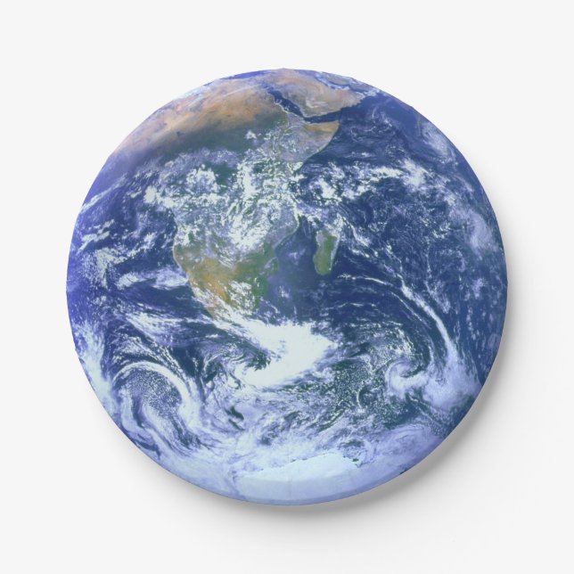 Earth: The Blue Marble Paper Plate (Front)