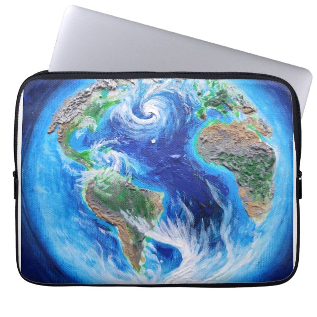 Earth, the blue planet  laptop sleeve (Front)