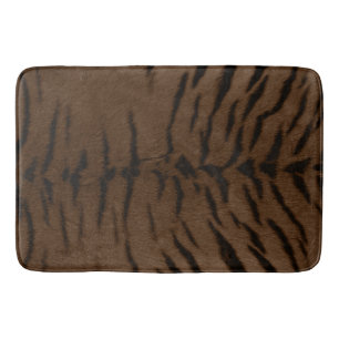 Earth Tiger Skin Print Bath Mat