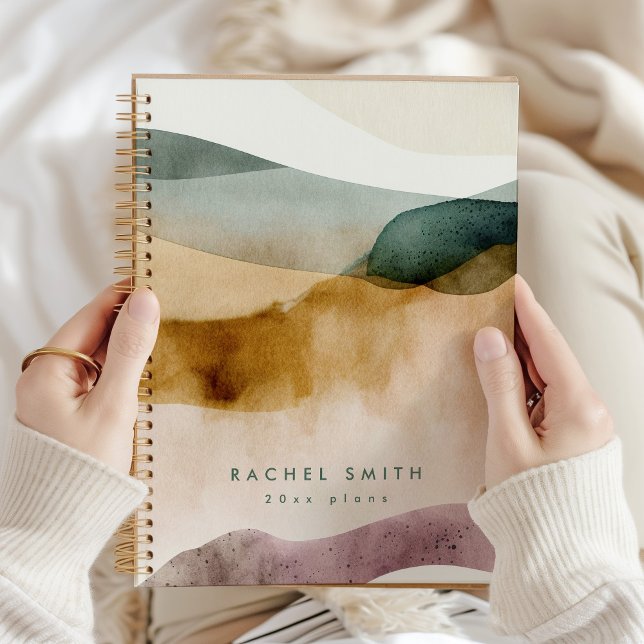 Earth Tone Abstract Beige Aesthetic Personalised  Planner (Creator Uploaded)