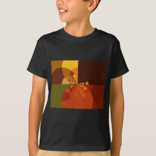 Earth Tone Abstract Colour Art Print Design T-Shirt