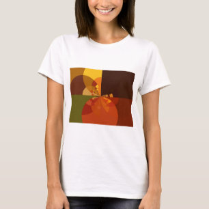 Earth Tone Abstract Colour Art Print Design T-Shirt