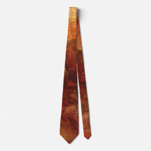 Earth Tone Abstract Men's Tie