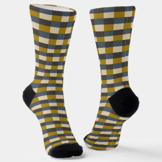 Earth Tone Color Pattern with Ochre Socks