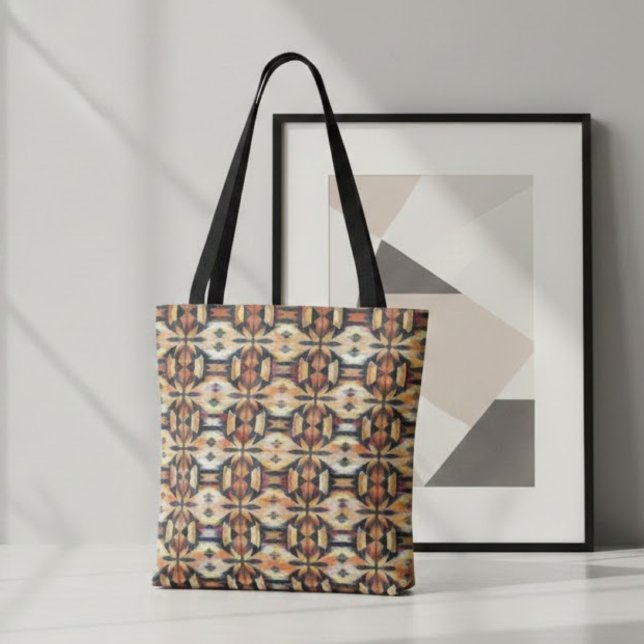 Earth Tone Diamond Tote Bag (Creator Uploaded)