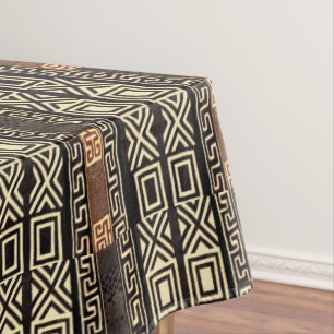 Earth-Tone Ethnic Tablecloth 