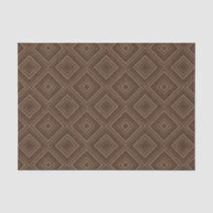Earth Tone Hypnotic Diamond Modern Abstract Art Tissue Paper