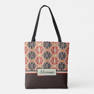 Earth Tone Island Tribal  Tote Bag