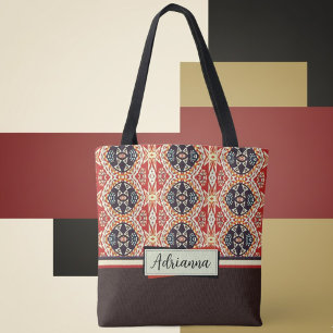 Earth Tone Island Tribal  Tote Bag
