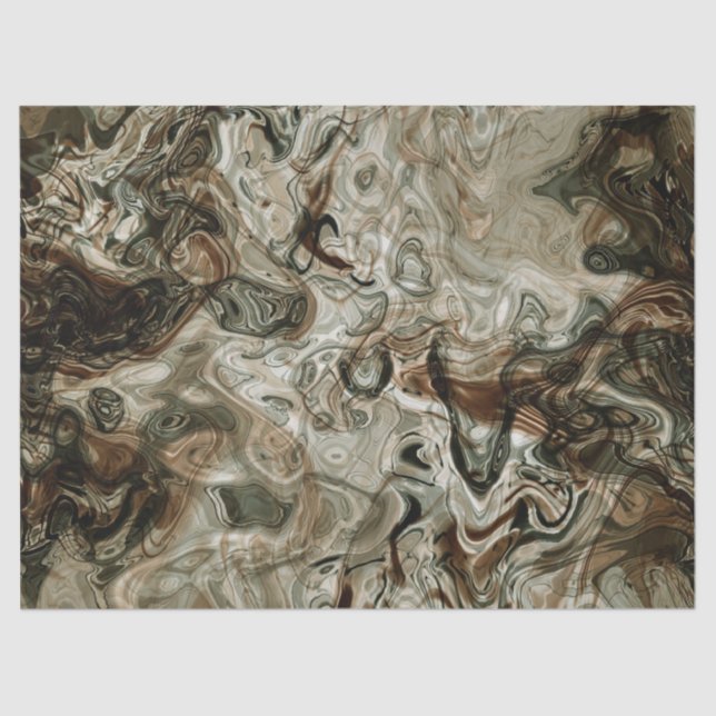 Earth tone marble tissue paper (Front)