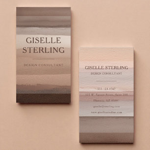Earth Tone Modern Boho Business Card