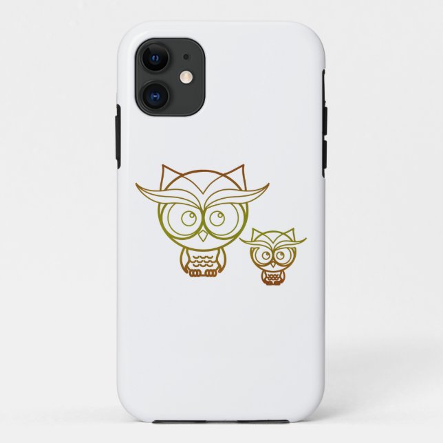 Earth Tone Owls Case-Mate iPhone Case (Back)