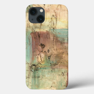 Earth Tone Painting with Cracked Surface iPhone 13 Case