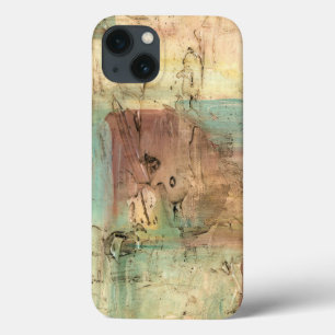 Earth Tone Painting with Cracked Surface iPhone 13 Case