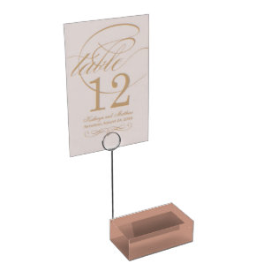 Earth tone Table number card holder