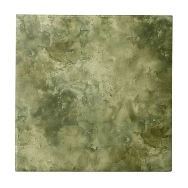 Earth Tone Watercolor Pattern Tile (Front)