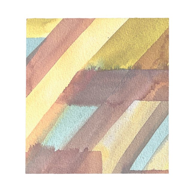 Earth Tone Watercolor Texture Notepad (Front)
