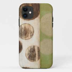 Earth Tone Wood Panel Painting with Circles Case-Mate iPhone Case