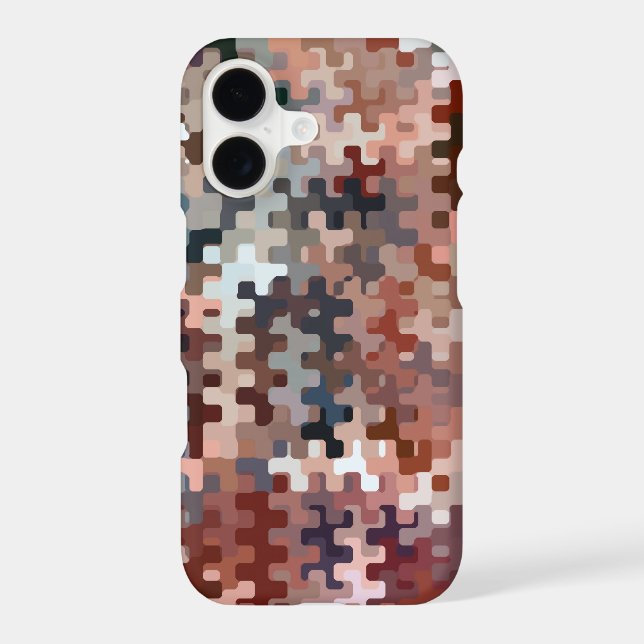 Earth Toned Multicolored Abstract Pattern (Back)