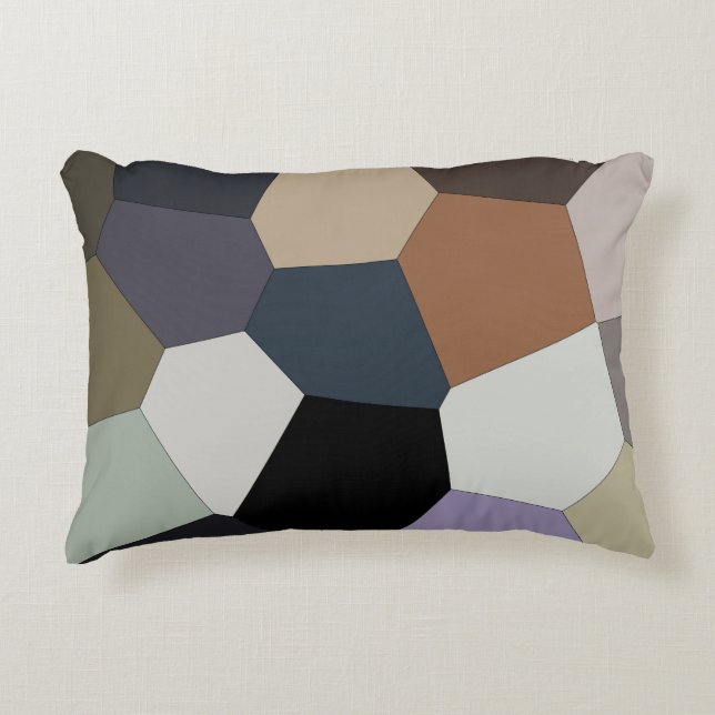 Earth Toned Pattern Decorative Cushion (Front)