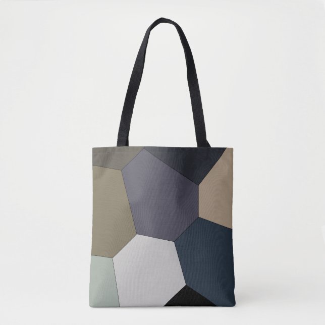 Earth Toned Pattern Tote Bag (Front)