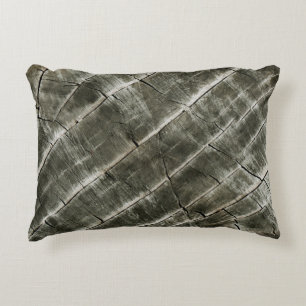 Earth Toned Wood Texture Decorative Cushion