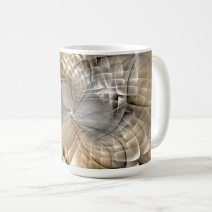 Earth Tones Abstract Modern Fractal Art Texture Coffee Mug