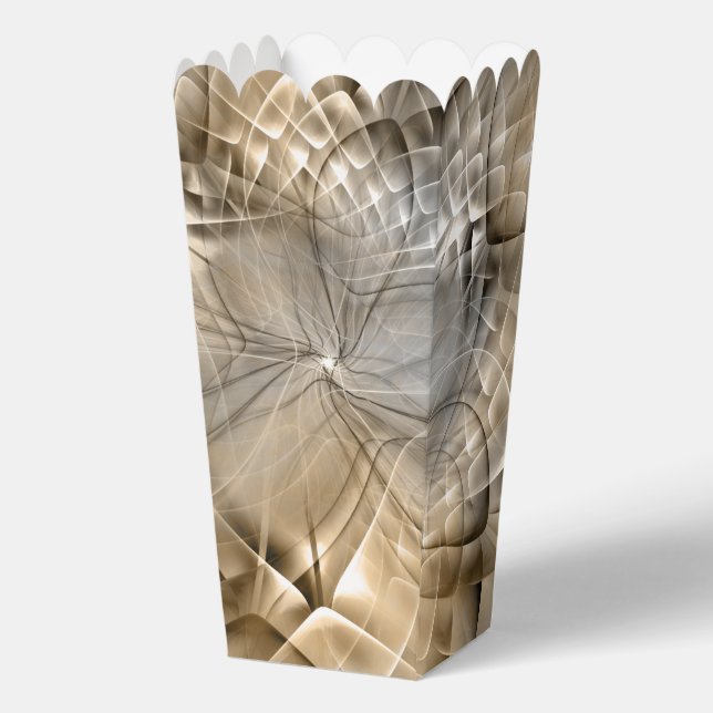 Earth Tones Abstract Modern Fractal Art Texture Favour Box (Front)