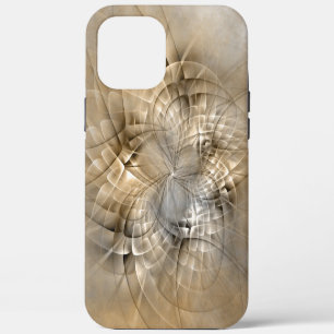 Earth Tones Abstract Modern Fractal Art Texture iPhone 12 Pro Max Case