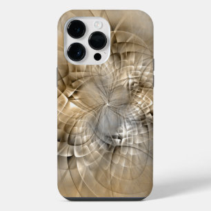 Earth Tones Abstract Modern Fractal Art Texture iPhone 14 Pro Max Case