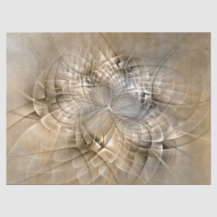 Earth Tones Abstract Modern Fractal Art Texture Tissue Paper