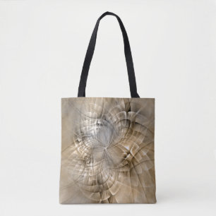 Earth Tones Abstract Modern Fractal Art Texture Tote Bag