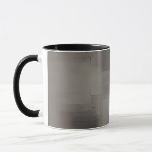 Earth tones abstract squares mug