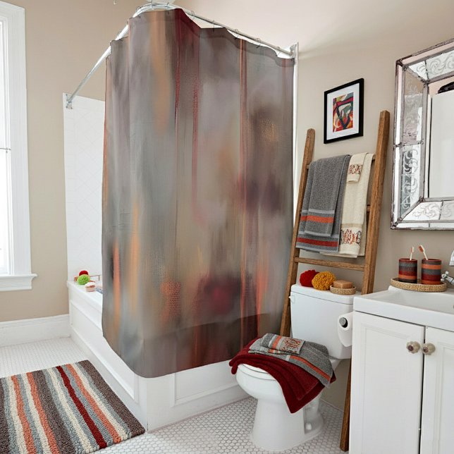 Earth tones blend shower curtain (Creator Uploaded)