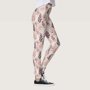 Earth Tones Botanical Print Leggings