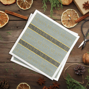 Earth Tones Christmas Pattern#35b ID1009 Napkin