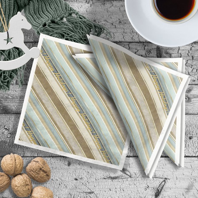 Earth Tones Gold Christmas Pattern#28 ID1009 Napkin (Creator Uploaded)