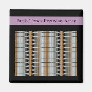 Earth Tones Peruvian Array Magnet 2x2 Square