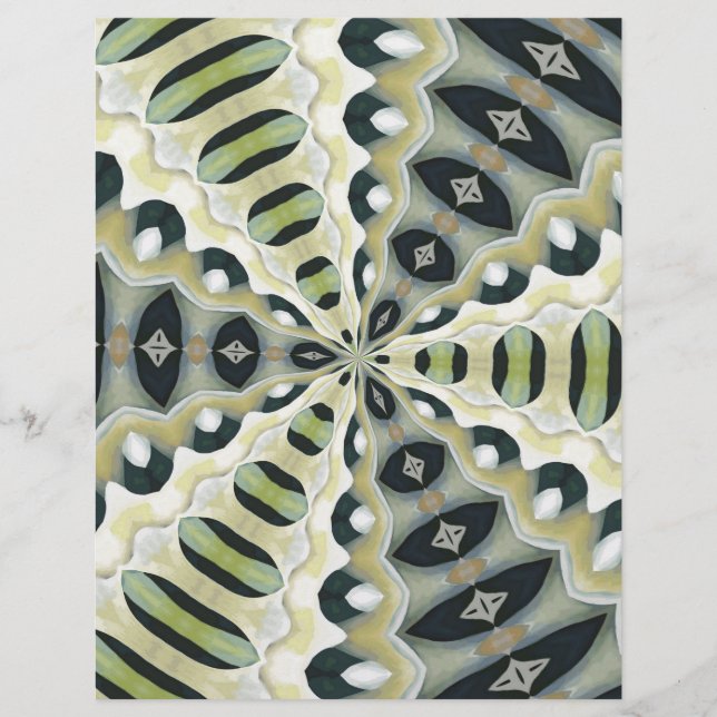 Earth Tones Symmetrical Kaleidoscope (Front)
