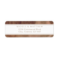 Earth Tones Watercolor Return Address Label