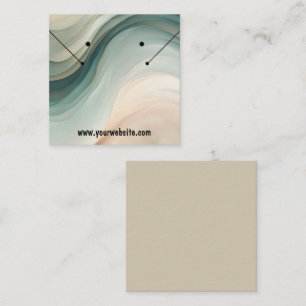 Earth Tones Waves Earrings Display Card