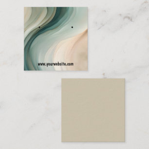 Earth Tones Waves Earrings Display Card