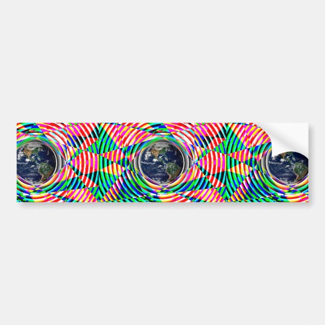 Earth Vibes by Kenneth Yoncich Bumper Sticker (Front)
