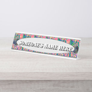 Earth Vibes by Kenneth Yoncich Desk Name Plate