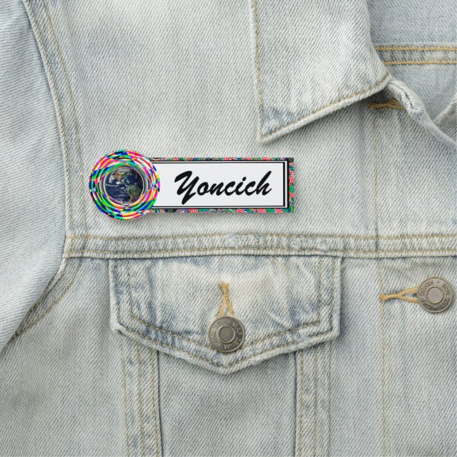 Earth Vibes by Kenneth Yoncich Name Tag (In Situ)