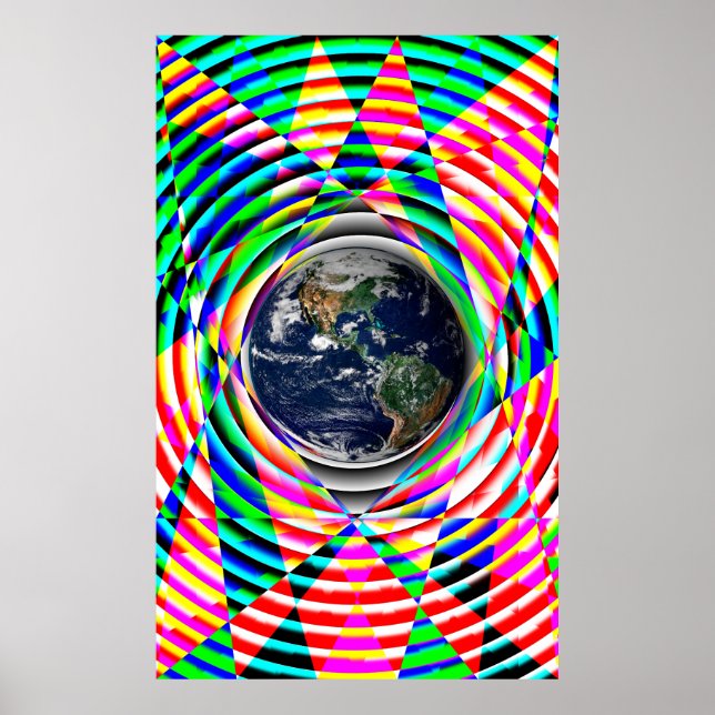 Earth Vibes by Kenneth Yoncich Poster (Front)