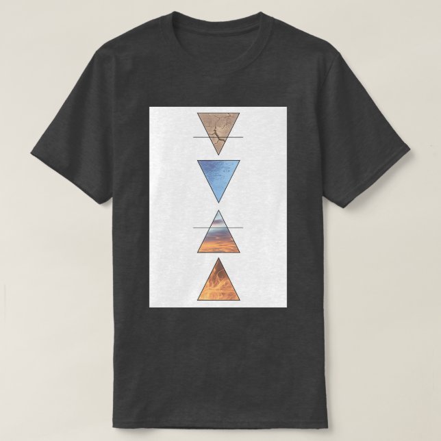 Earth Water Air Fire T-Shirt (Design Front)