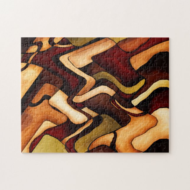 Earth Weave Fine Abstract Digital Jigsaw Puzzle (Horizontal)