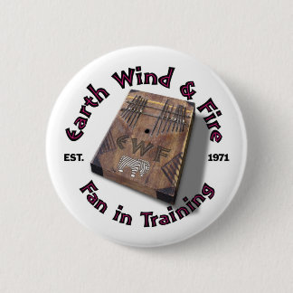 Earth Wind and Fire Fan in Training Round Button